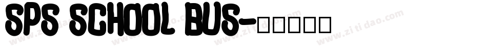 SPs School Bus字体转换